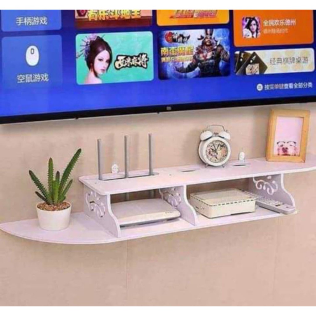 TV settop box rack shelf living room TV wall decoration rack bedroom