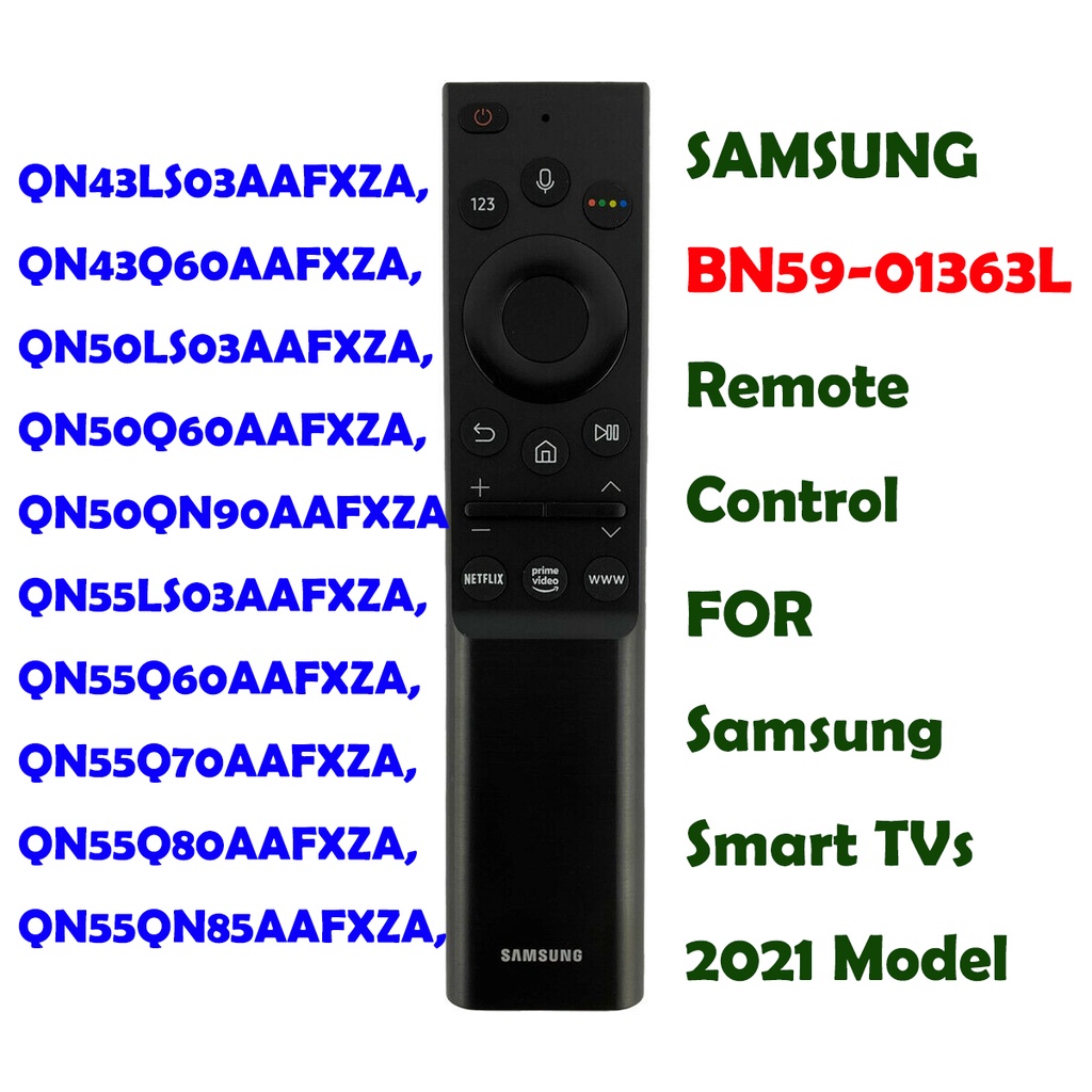 SAMSUNG BN59-01363L Remote Control for Samsung Smart TVs 2021 Model ...