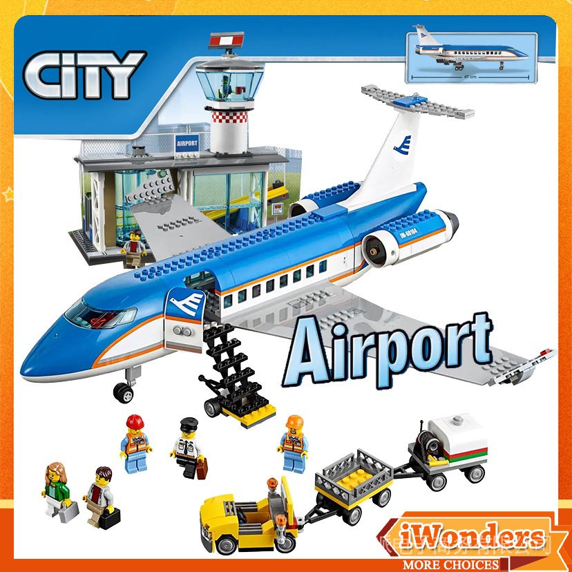 Plane Airport Passenger Terminal Lego Building Blocks Facade Passenger ...