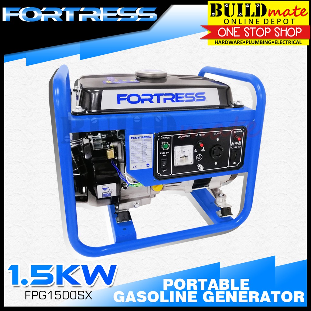 FORTRESS Portable Gasoline Generator 1.5kW FPG1500SX •BUILDMATE