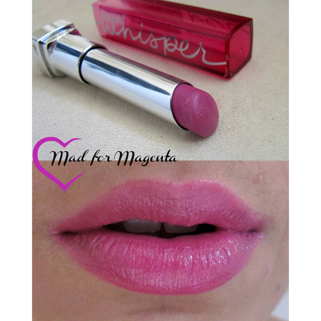 Maybelline Color Whisper Lipstick In Mad For Magenta Shopee Philippines