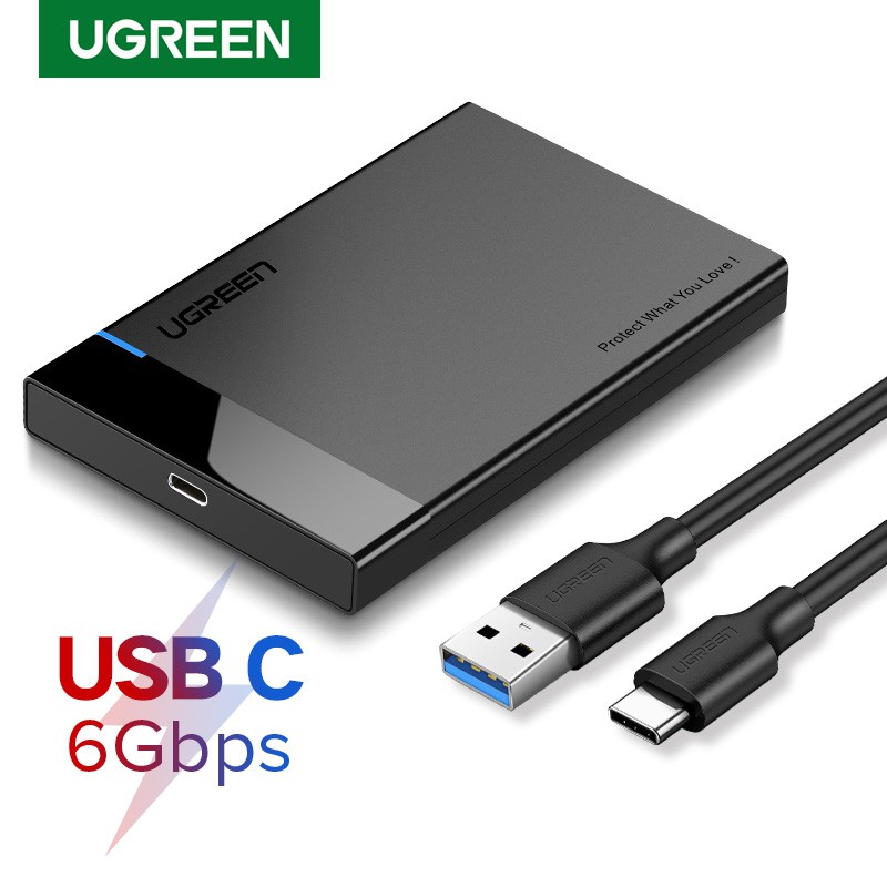 UGREEN USB 3.1 to SATA III 2.5 External Hard Drive Enclosure Casing ...