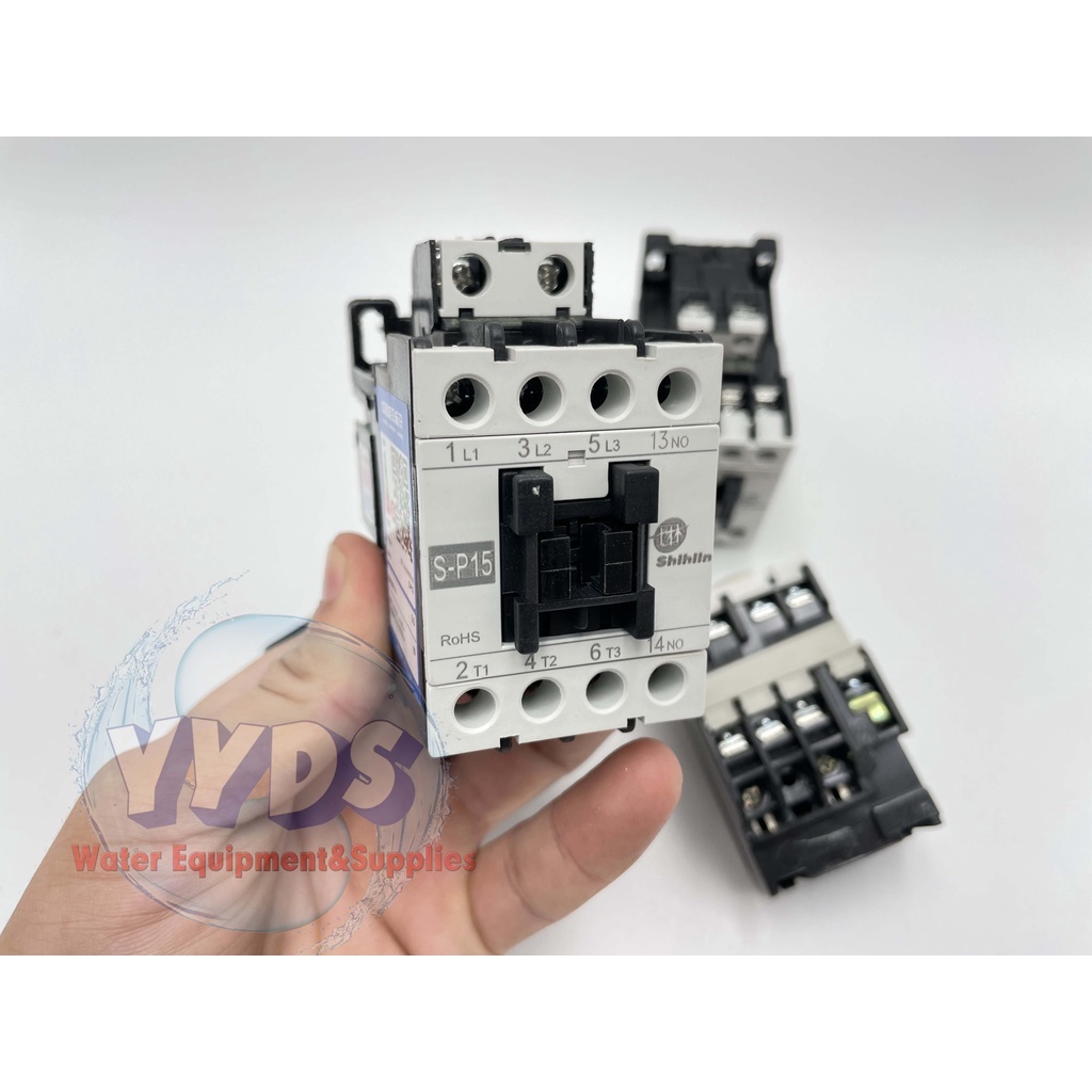 SHIHLIN S-P11 S-P15 AC Magnetic Contactor AC220V 50HZ/60HZ/Thermal Overload RelayTH-P12E