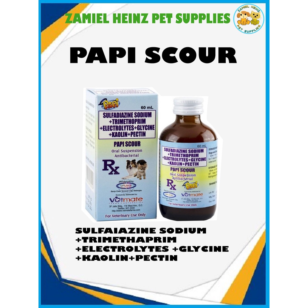 PAPI SCOUR 60mL (Oral Suspension ANTIBACTERIAL) Shopee Philippines