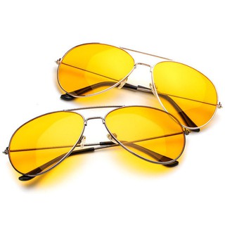 HEKKAW Night Vision Sunglasses Anti-Glare Night Eyewear Driving Glasses Retro Yellow View Lenses #8