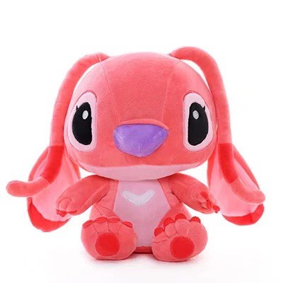 pink stitch stuffed toy
