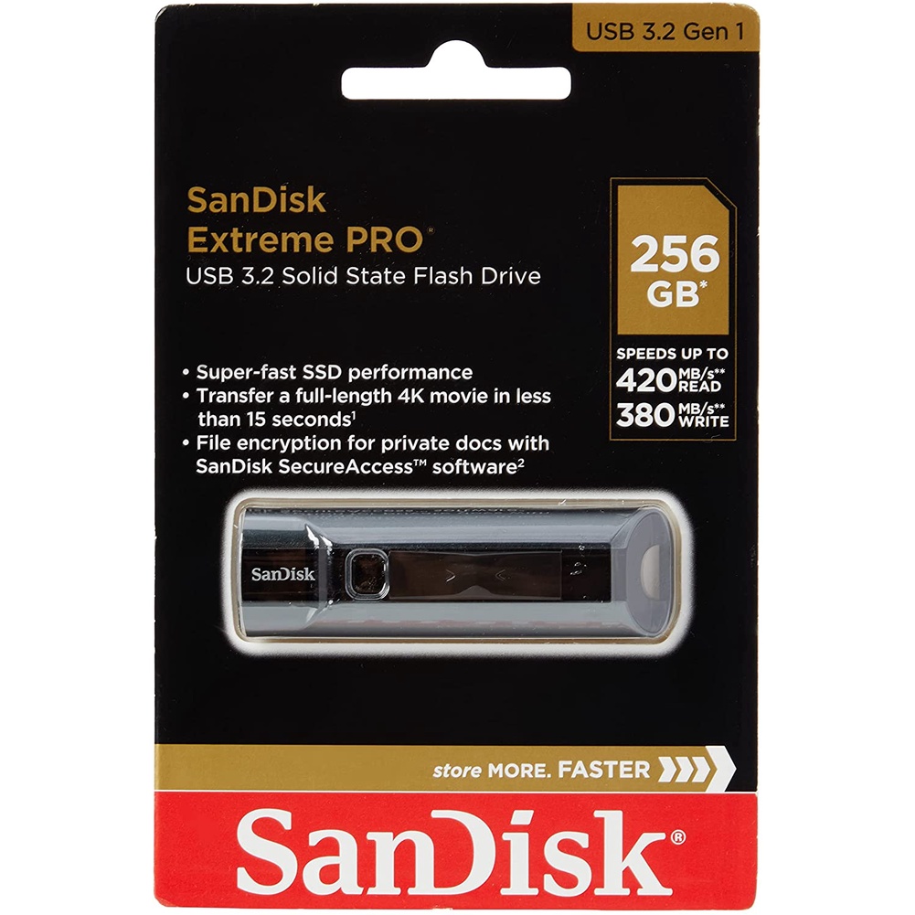 SanDisk Extreme PRO USB 3.2 Solid State Flash Drive (CZ880) (128GB