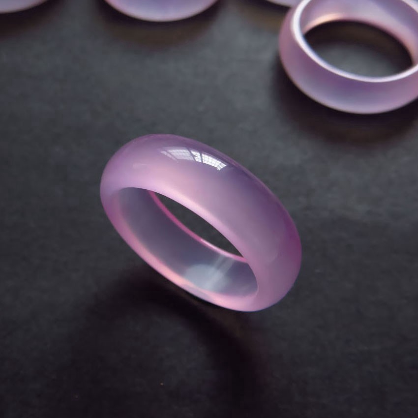 pink jade ring