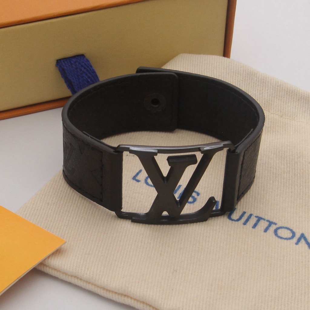 Louis Vuitton LV leather bracelet accessory