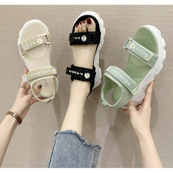 rubber platform sandals
