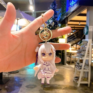 TWINKLE1 Life in a Different World from Zero PVC Action Bag Decor Collection Model Keys Holder Japanese Anime Anime Figure Rem Ram Keyrings #7