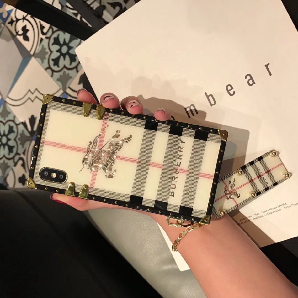 Burberry case iPhon12 6 6S 7 8 Plus X XS XS MAX XR 11 11 Pro Max Burberry  Square Phone Case | Shopee Philippines
