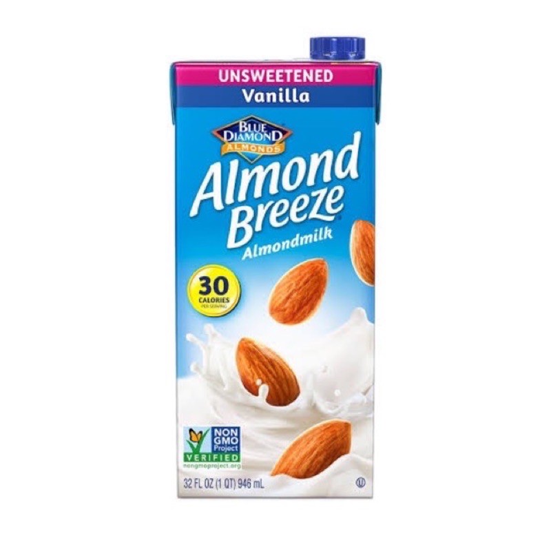 Almond Breeze Unsweetened Vanilla Almond Milk 1 Liter Shopee Philippines