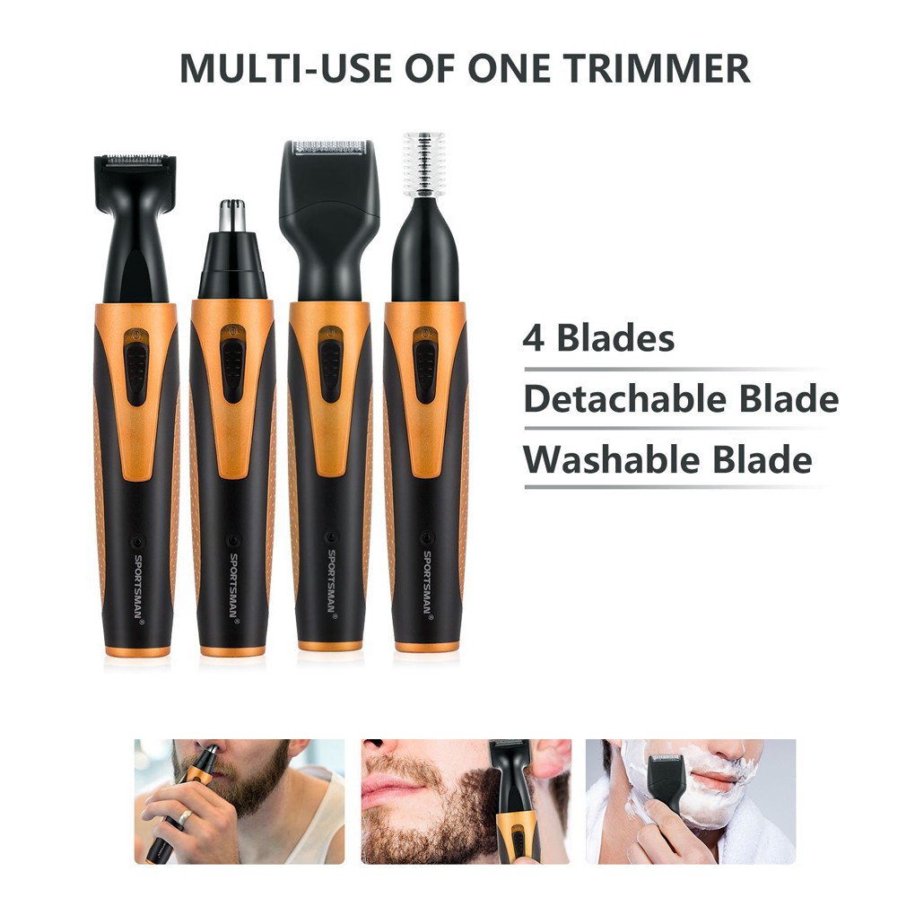 beard and nose hair trimmer
