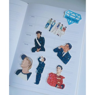 Kraftitaph Shinee Logo Vinyl Stickers Kpop Shawol Waterproof Holographic Stickers Shopee Philippines