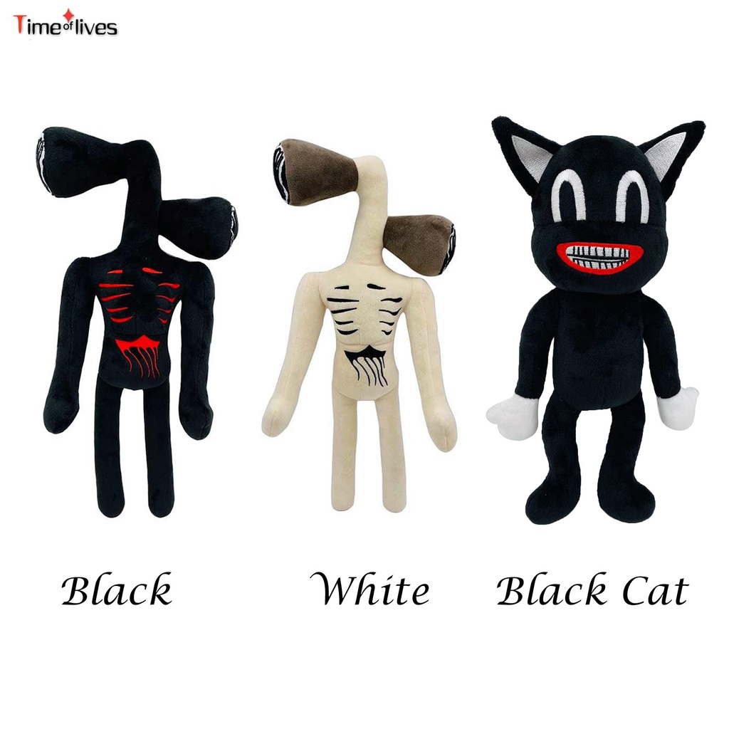 COD】30cm Black Cartoon Cat toys+ 40cm Siren Head Plush Doll Kids Stuffed  Toys educational toys cat toy Plush Toy Kids gift cute plush toy doll |  Shopee Philippines