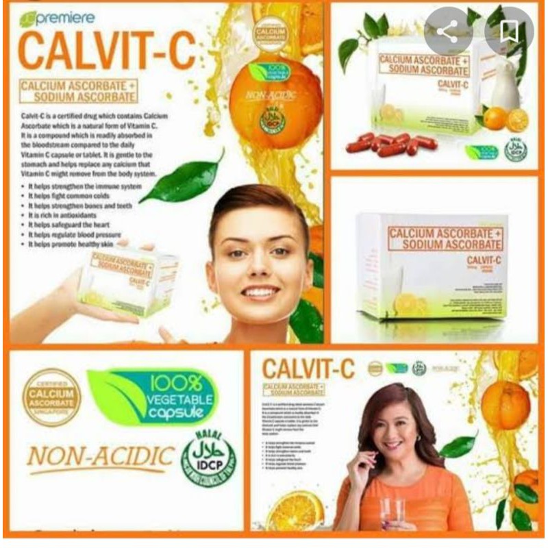 Authentic JC premiere CALVITC CALCIUM ASCORBATE 100 capsules