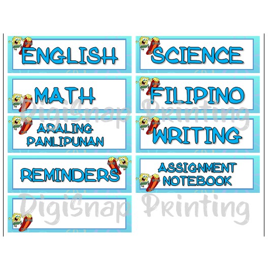 Subject Stickers Spongebob on skateboard Shopee Philippines