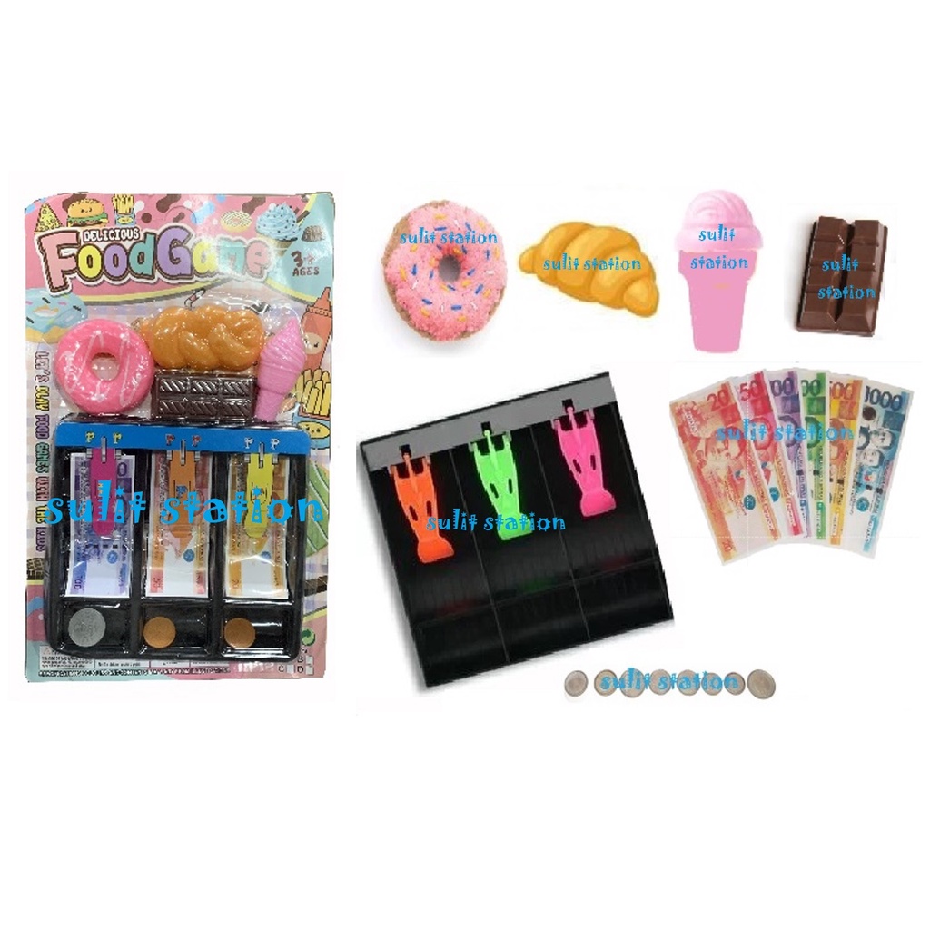 DONUT CROISSANT STORE CASH REGISTER CASHIER PAPER counting learn PLAY