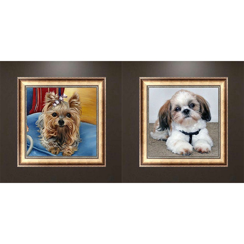 5D Diy Diamond Dog Painting Embroidery Cross Stitch Handicrafts