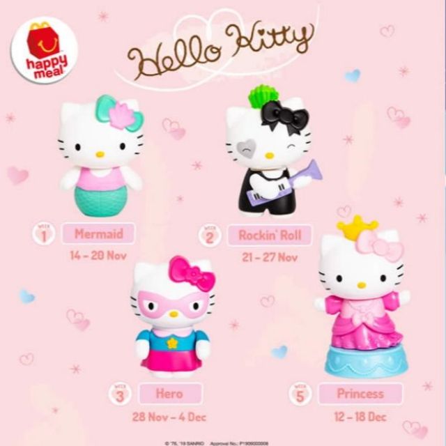 hello kitty mcdonalds toys 2019