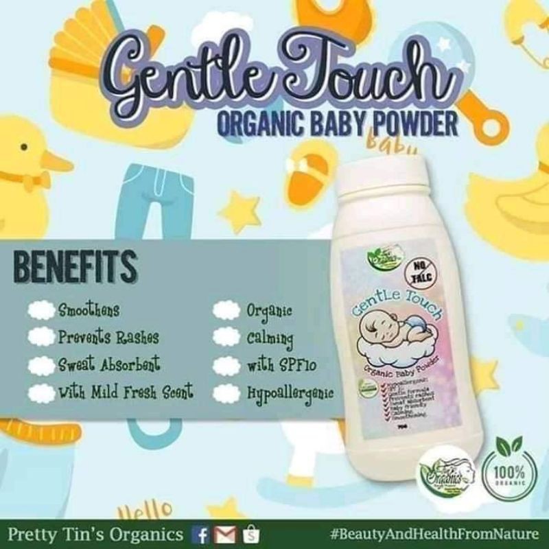 Gentle Touch Baby Powder (NO TALC) Shopee Philippines