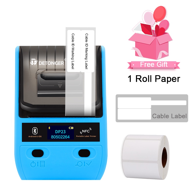 Detonger Communication Cable Label Printer Network Cable Computer Room