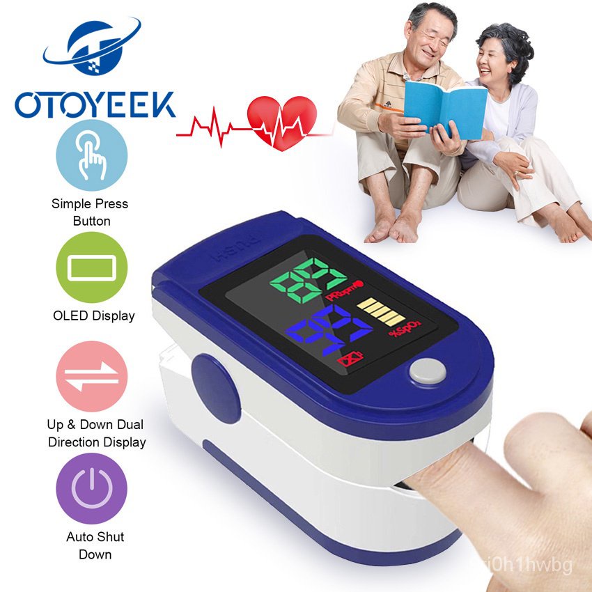 OTO Pulse Oximeter Monitor Finger Oxymeter Meter Clip Sensor Oled