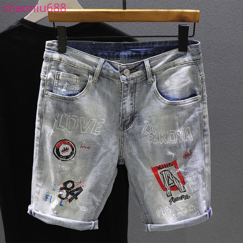 light denim shorts mens