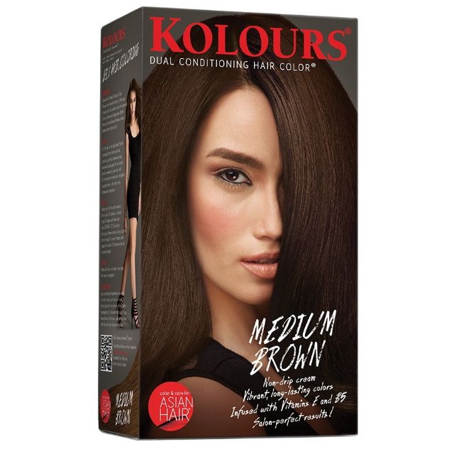Kolours Hair Dye 120ml Medium Brown Hair Color Coloring W Vitress