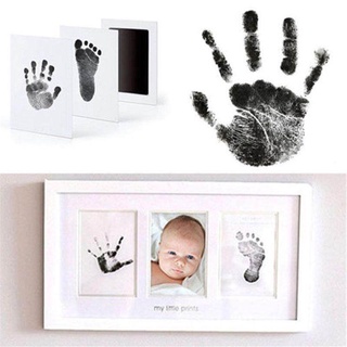 Baby Newborn Handprint Footprint Imprint Clean Touch Ink Pad Photo Frame Kit Hot Footprint Mud Safe Non-toxic