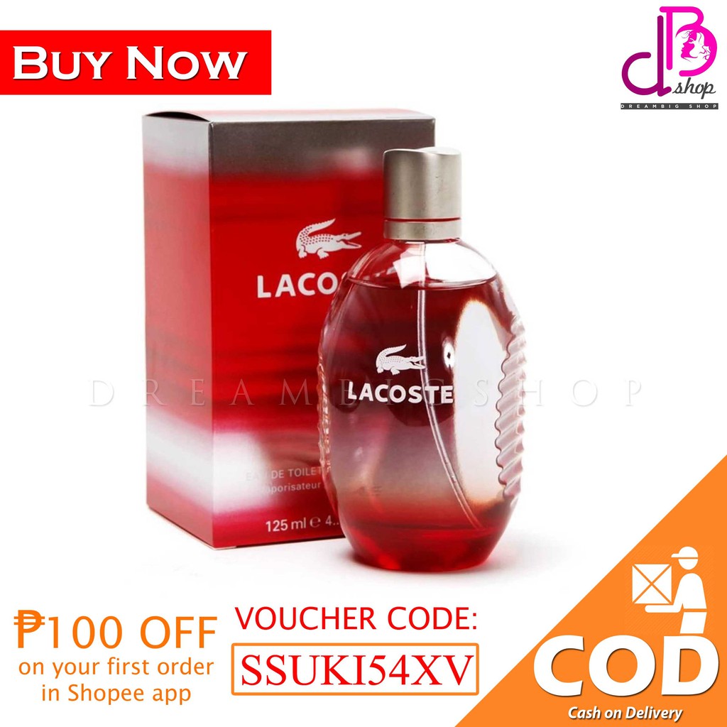 lacoste red 125ml perfume shop