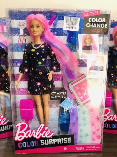 barbie color surprise hair doll