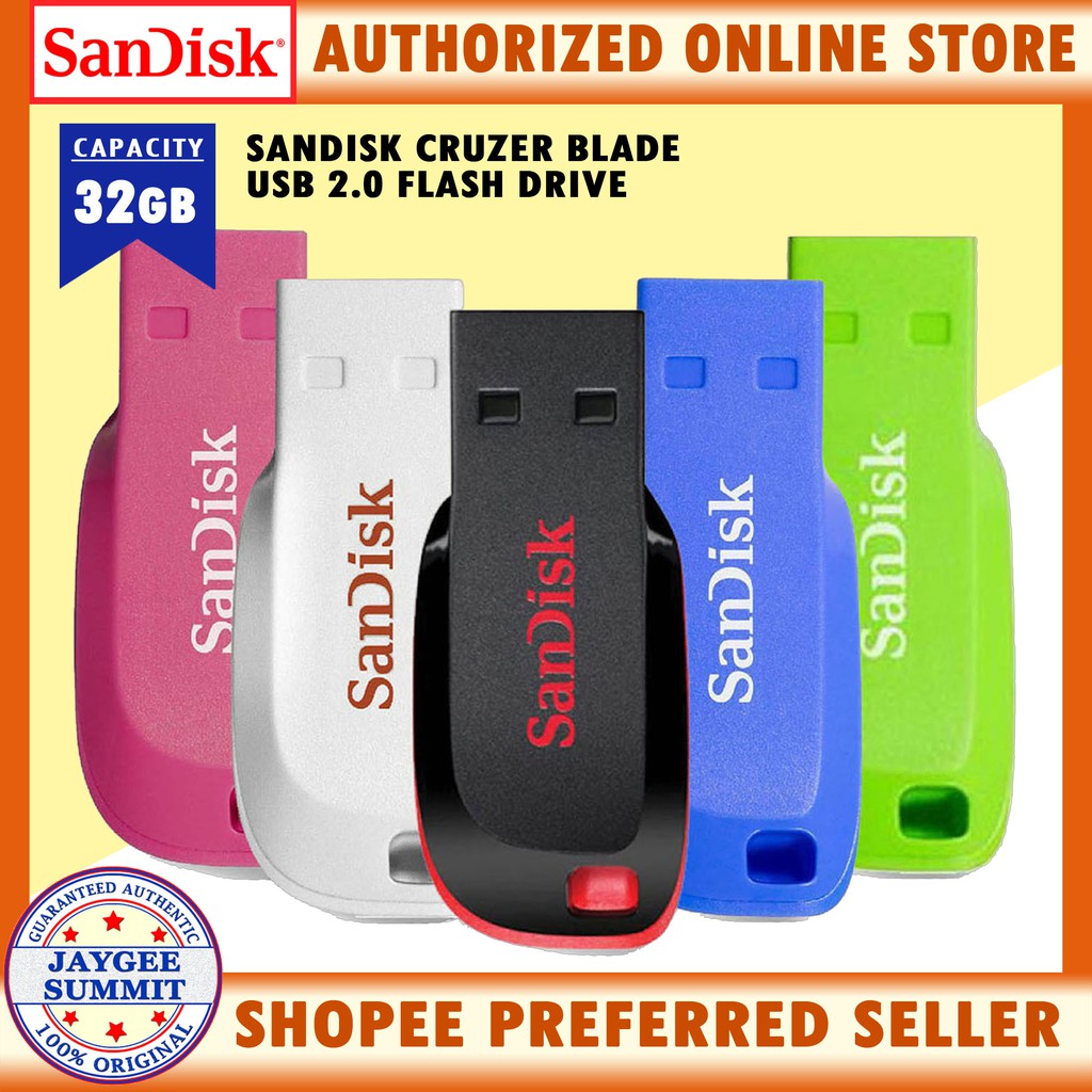 Sandisk Cruzer Blade 32gb Usb 2 0 Flash Drive Shopee Philippines