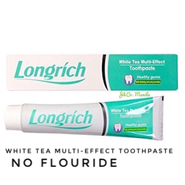 Longrich White Tea MultiEffect Flouride Free Toothpaste Shopee