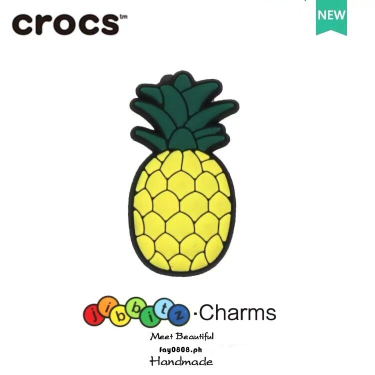 pineapple croc charms