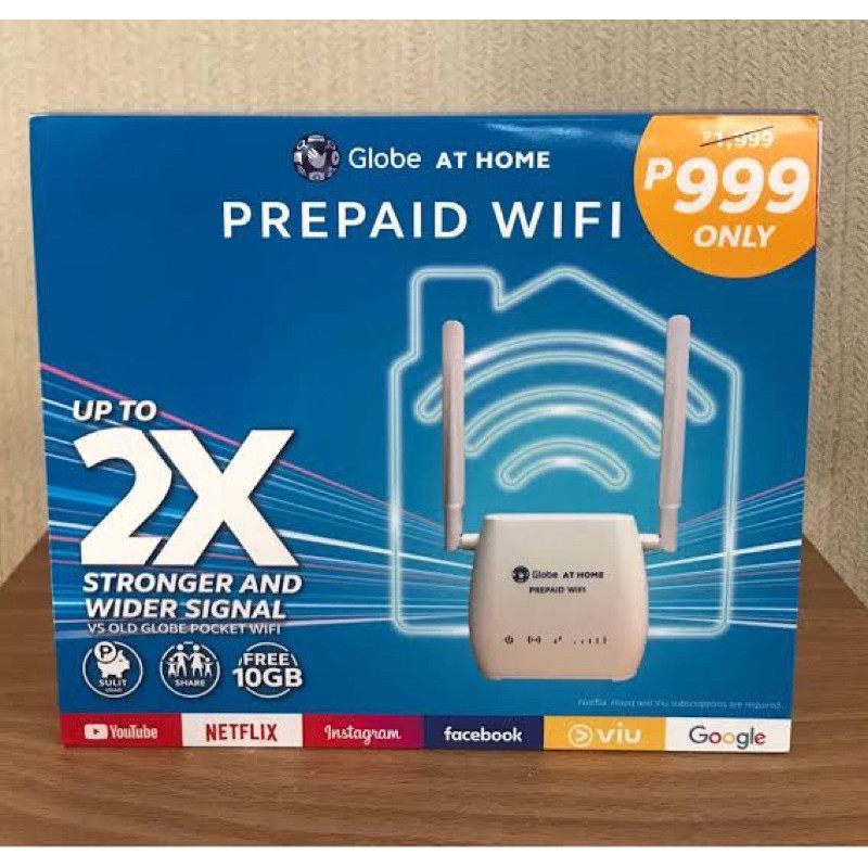 Globe ᴀᴛ ʜᴏᴍᴇ PREPAID WIFI Modem 𝗙𝗥𝗘𝗘 10GB for 7days Shopee Philippines