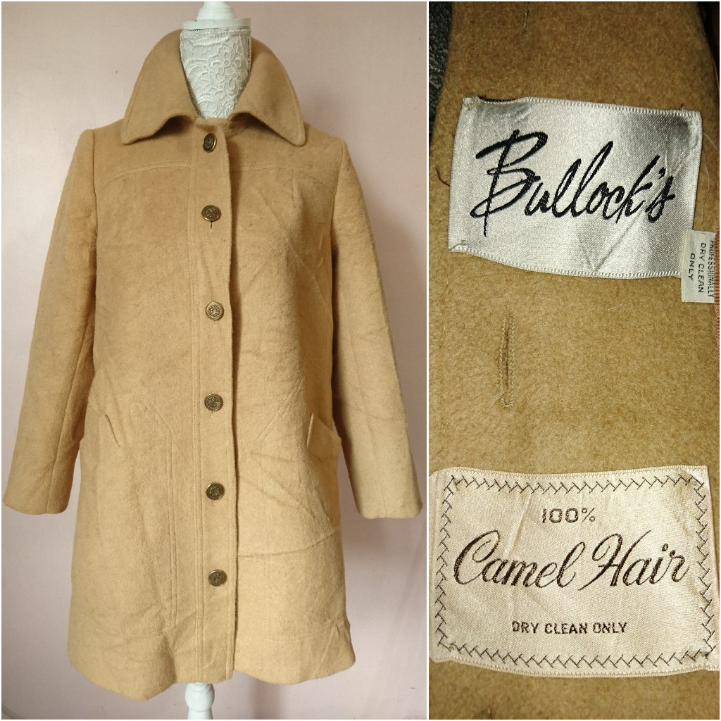 Bullock S 100 Camel Hair Camel Brown Coat High Quality Fabric W Flaw Shopee Philippines