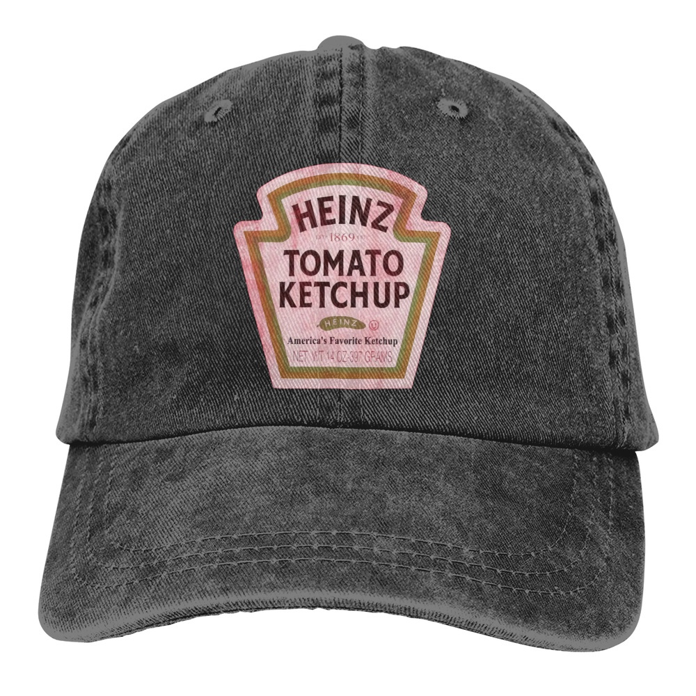 Classic WEIJIE Product Mad Engine Heinz Ketchup Bottle Logo Vintage Washed Baseball Cap Distressed Denim Cotton Dad Hat Adjustable Unisex Style Hat New DFR577