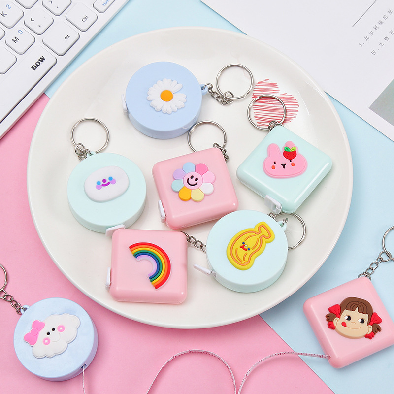 Mga gamit sa paaralan, cartoon tape measure, multifunctional portable