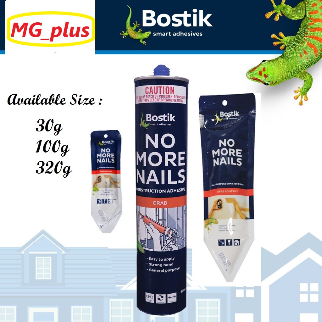 Bostik No More Nails MultiPurpose Construction Adhesive 30g/100g/320g (no more nails and screws