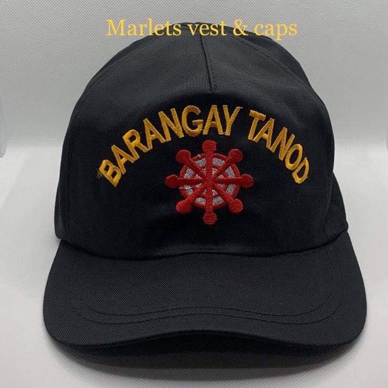 Brgy. Tanod cotton Hat Caps All computerized Embroidery | Shopee ...