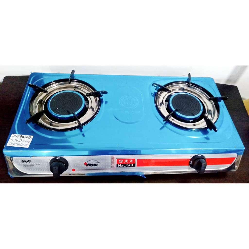 HAOTAIT DOUBLE BURNER GAS STOVE 125 228 Shopee Philippines