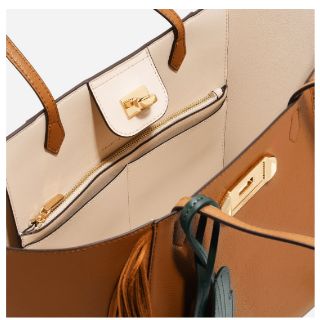 charles and keith turn lock tote bag