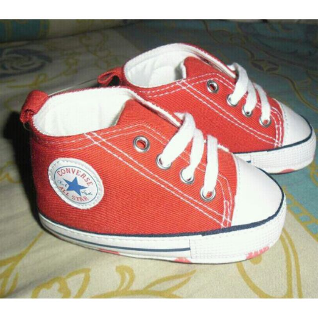 baby boy red converse