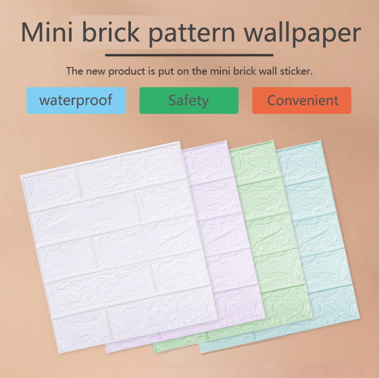 3D Wallpaper Design Wall Decor Bricks Foam Wallpaper Adhesive Wall Decor Sticker For Bedroom