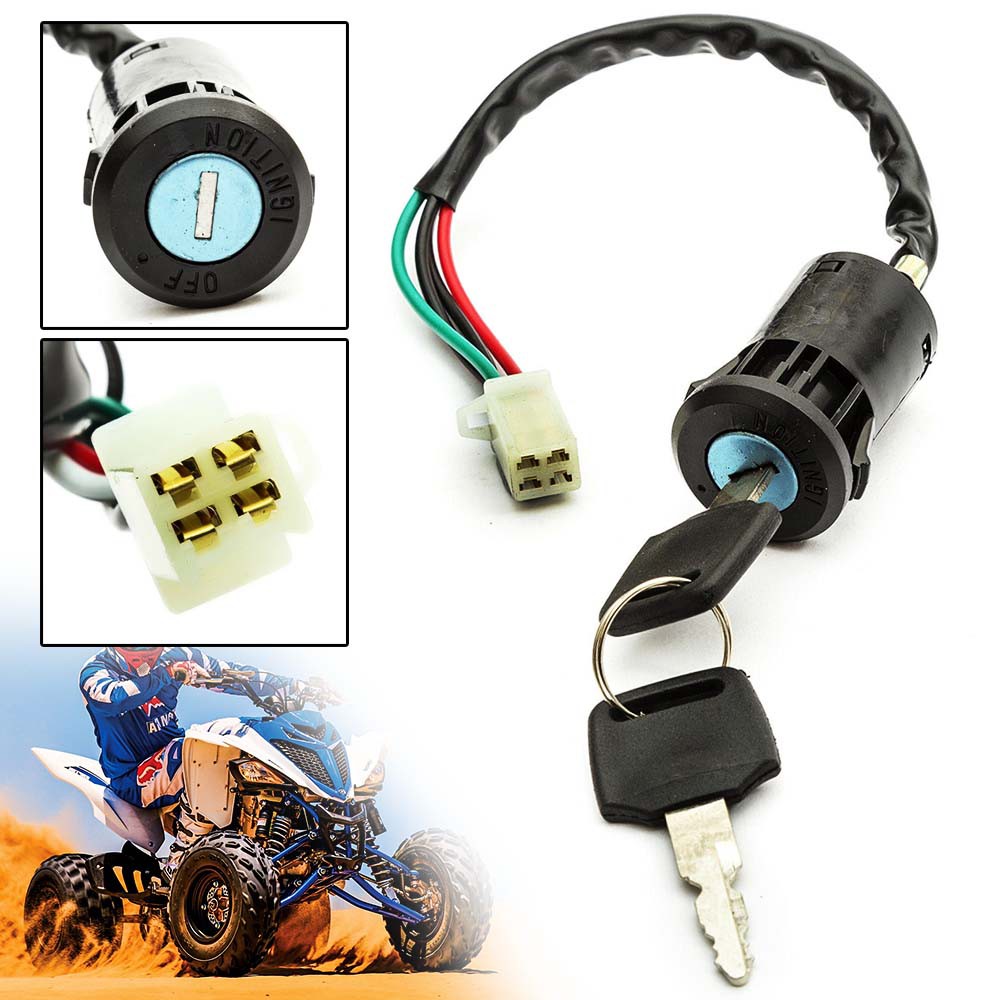 Key Ignition Switch 4 Wire Mini Atv Quad Pocket Dirt Chopper Bike Scooter Shopee Philippines