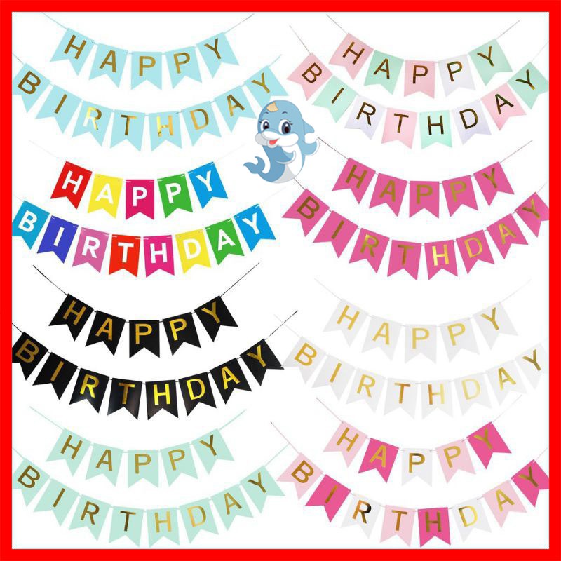 5meter Happy Birthday Banner letter Party Supplies Birthday Decorations ...