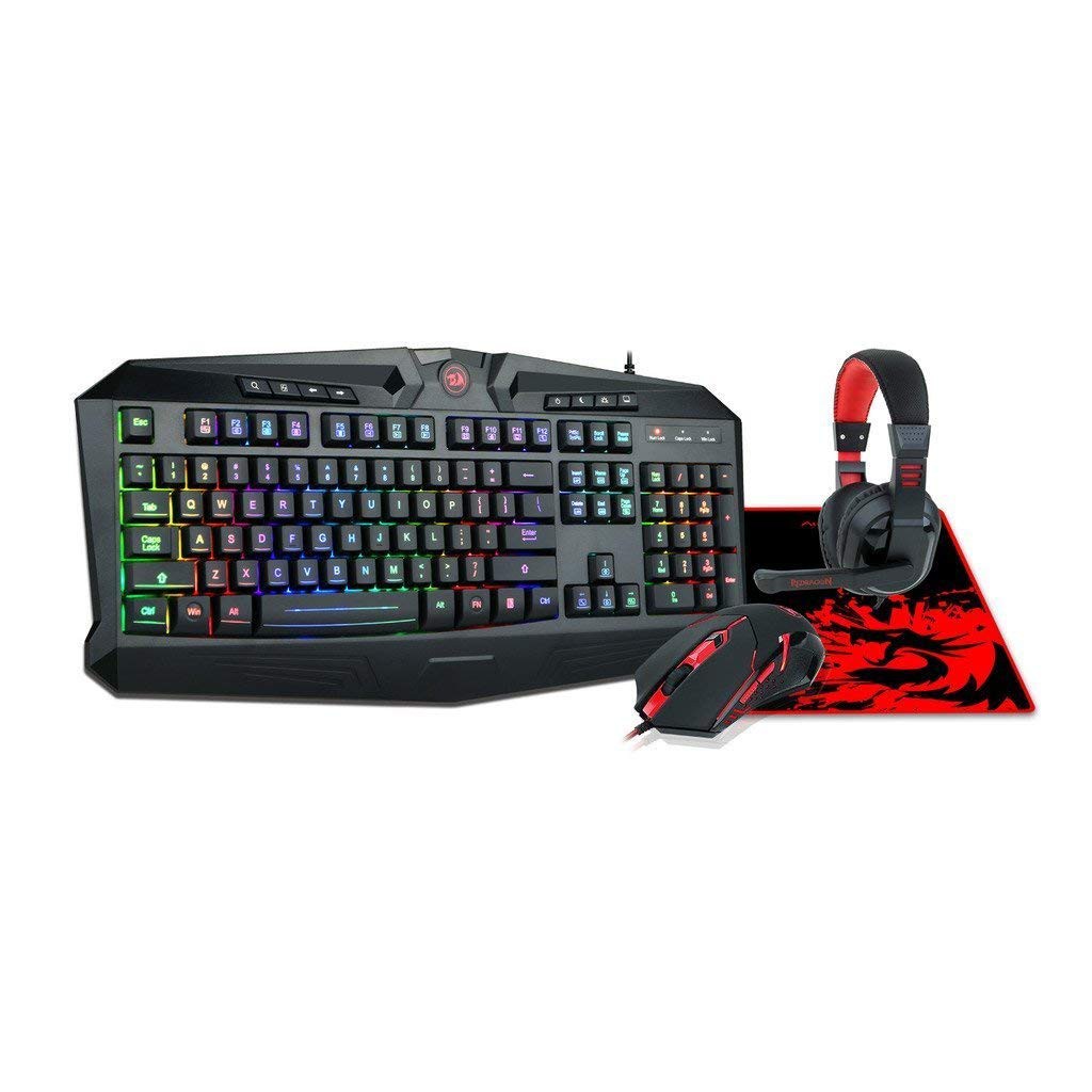 Redragon S101-BA-2 Wired Led Rgb Backlit Gaming Keyboard Mouse ...