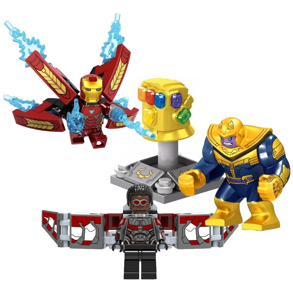 lego iron man with infinity gauntlet